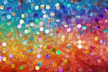 Background with glittery rainbow texture