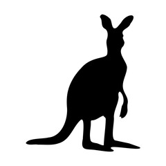 kangaroo silhouette