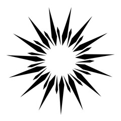 sun burst rays illustration