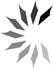 loading icon design rotating flat vector 