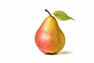 Juicy pear, Sweet, advertising banner isolated on white background,