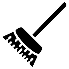 Floor Brush Glyph Icon