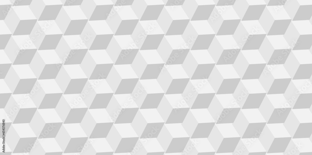 Wall mural abstract geometric structure mosaic and tile square background with cubes pattern. seamless geometri