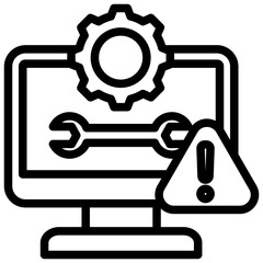 Troubleshooting Outline Icon
