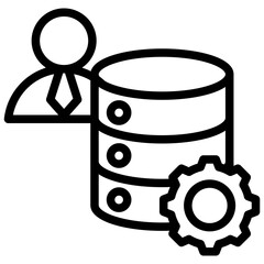 Database Manager Outline Icon