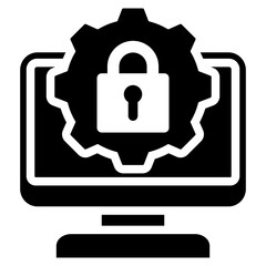 Ip Security Glyph Icon