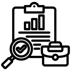Job Evaluation Outline Icon