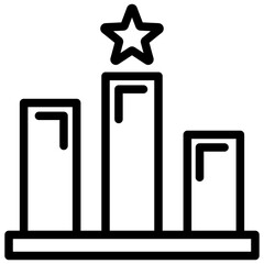 Ranking Outline Icon