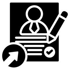 Job Reference Glyph Icon