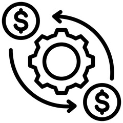 Processing Outline Icon