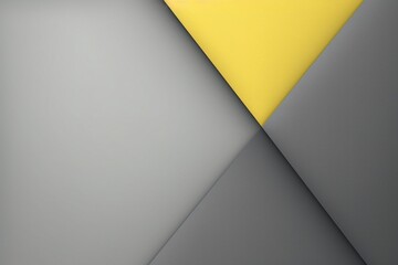 Captivating grey and yellow background texture, featuring minimal geometric triangle shapes in a modern abstract design. A harmonious interplay of gradient, noise, and grain adds depth - obrazy, fototapety, plakaty