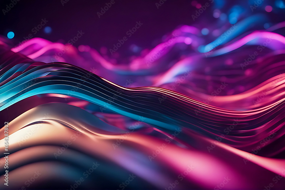 Fototapete 3D abstract  abstract pattern backdrop shade of cool lighting dark contrast computer graphics generative ai for wallpaper