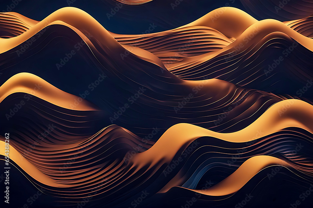 Fototapete 3D abstract  abstract pattern backdrop shade of cool lighting dark contrast computer graphics generative ai for wallpaper
