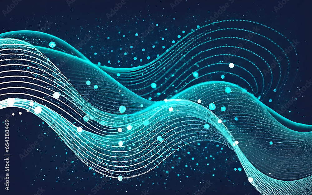 Fototapete 3D abstract  abstract pattern backdrop shade of cool lighting dark contrast computer graphics generative ai for wallpaper