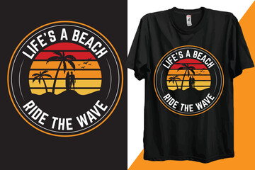 Summer Beach Holiday Vacation T-shirt Design