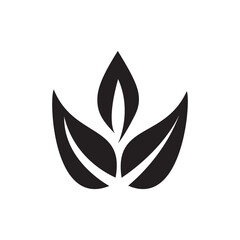 SIMPLE FLAT LEAF ICON