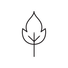 SIMPLE FLAT LEAF ICON