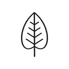 SIMPLE FLAT LEAF ICON