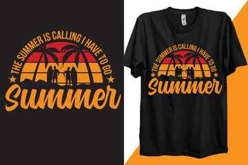Summer Beach Holiday Vacation T-shirt Design