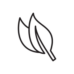 SIMPLE FLAT LEAF ICON