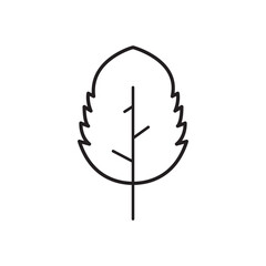 SIMPLE FLAT LEAF ICON