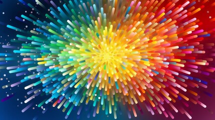 a colorful explosion of lines, abstract beautiful background