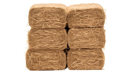 A Stack Of Hay. Isolated on Transparent background. - obrazy, fototapety, plakaty