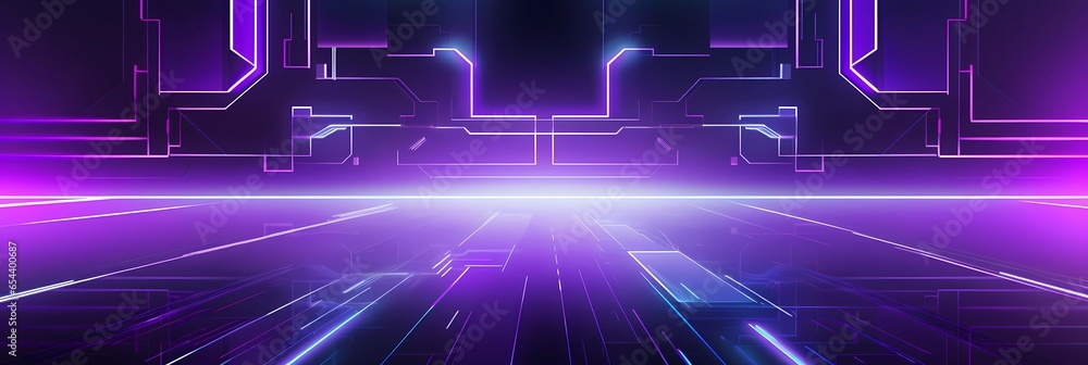 Poster futuristic purple abstract background. perfect for creating captivating and modern designs for websi