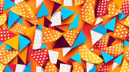 Obraz premium seamless pattern with ribbons
