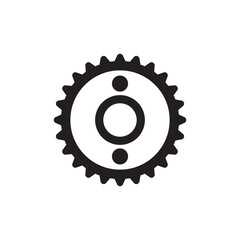 SINGLE GEAR GRAPHIC ICON