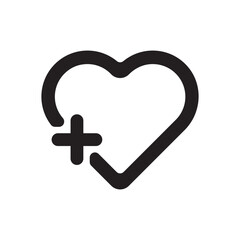 Heart vector icon. Heart flat sign design. Love heart icon. Valentines day heart icon. Heart symbol pictogram UX UI icon