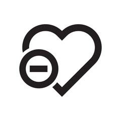 Heart vector icon. Heart flat sign design. Love heart icon. Valentines day heart icon. Heart symbol pictogram UX UI icon