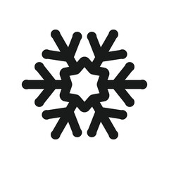Winter snowflake vector icon. Snow flat sign design. Snowflake linear icon. Snowflake symbol pictogram. Crystal snow UX UI icon