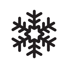 Winter snowflake vector icon. Snow flat sign design. Snowflake linear icon. Snowflake symbol pictogram. Crystal snow UX UI icon