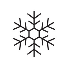 Winter snowflake vector icon. Snow flat sign design. Snowflake linear icon. Snowflake symbol pictogram. Crystal snow UX UI icon