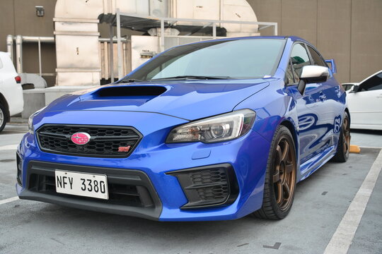 Subaru wrx at rewind the culture car meet in Paranaque, Philippines