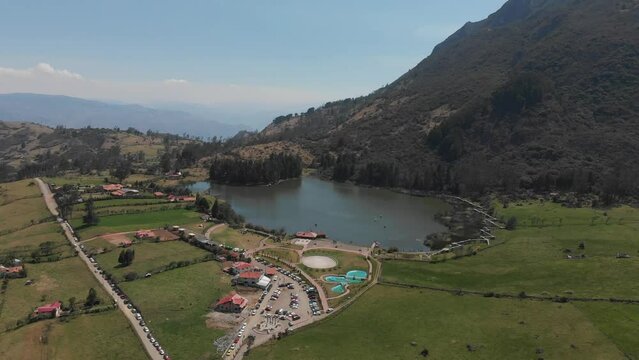 Laguna de busa desde una vista a&eacute;rea