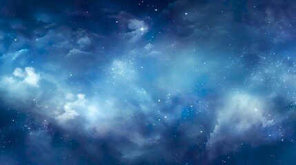 Obraz na płótnie Canvas Starry Night: A Celestial Symphony of Stars, Nebulae, and Galaxies in the Vast Universe
