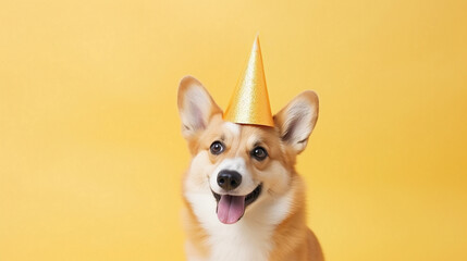 dog corgi happy birthday party congratulations desktop wallpaper 