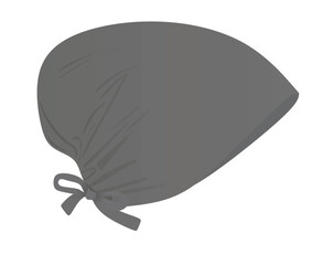 Grey arabic hijbab. vector illustration