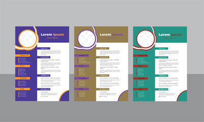 Corporate Resume   Design Template.