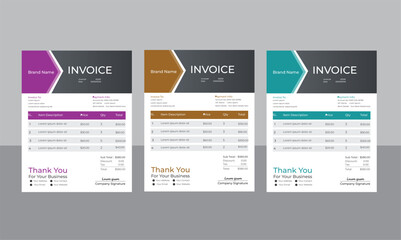 Business Invoice Design Template.