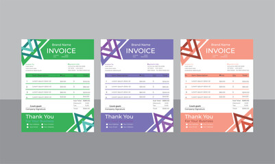 Business Invoice Design Template.