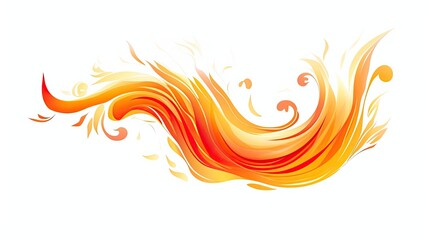 Fototapeta na wymiar Vector tongues of fire. Fire illustration. Fire flame on white isolated background.. Abstraction