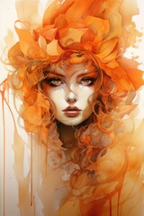 allegorical image of the phenomenon in watercolor style