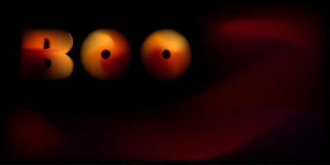 Boo Boo-oo-oo exclamation marks. Funny design with Halloween quotes in black