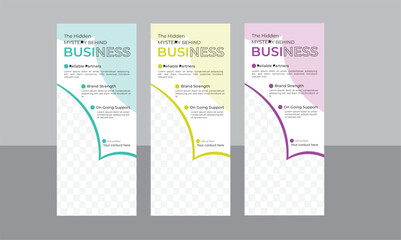 Rollup banner Design Template.