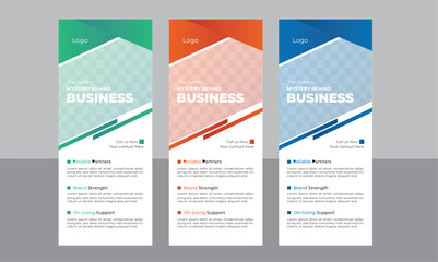 Rollup banner Design Template.