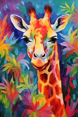 giraffe in the jungle