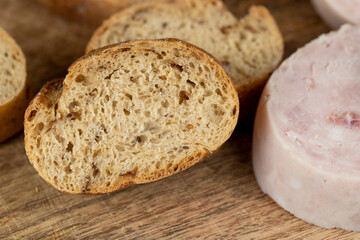 soft fresh bread with the addition of various grains and cereals